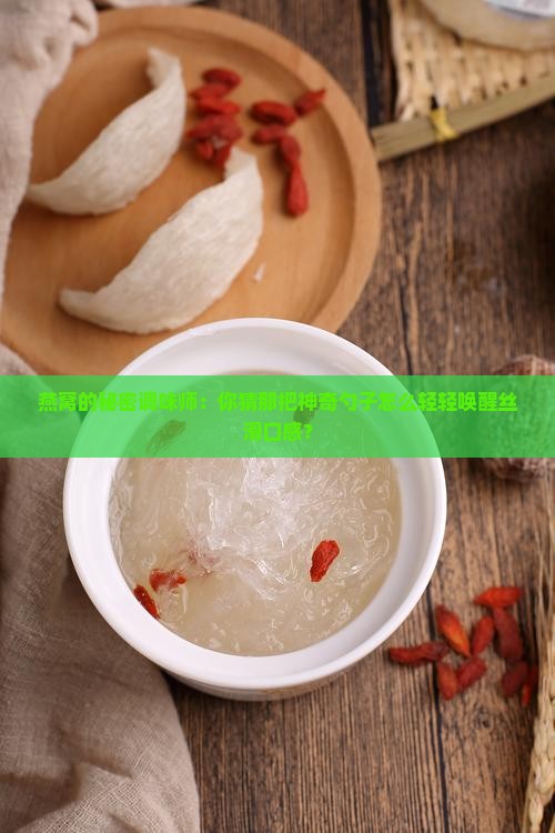 燕窝的秘密调味师：你猜那把神奇勺子怎么轻轻唤醒丝滑口感？