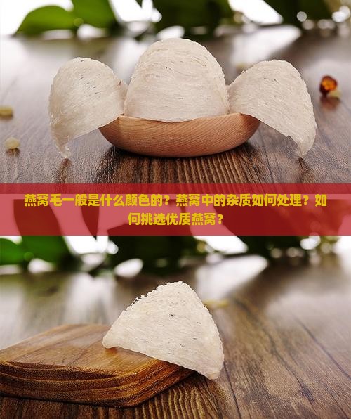 燕窝毛一般是什么颜色的？燕窝中的杂质如何处理？如何挑选优质燕窝？