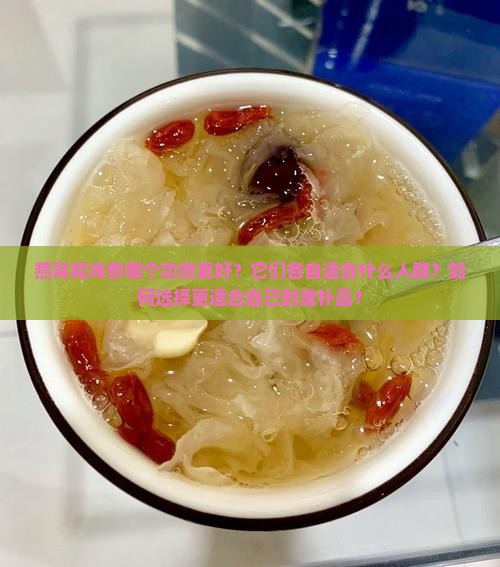 燕窝和海参哪个功效更好？它们各自适合什么人群？如何选择更适合自己的滋补品？