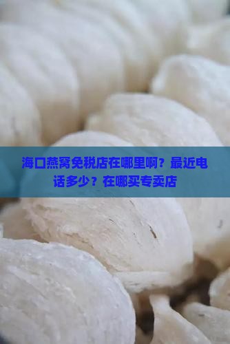 海口燕窝免税店在哪里啊