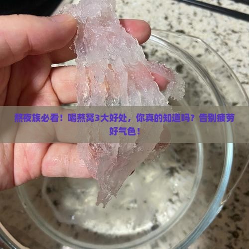 喝燕窝对身体有什么好处