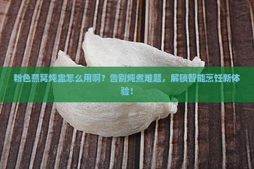 粉色燕窝炖盅怎么用的啊