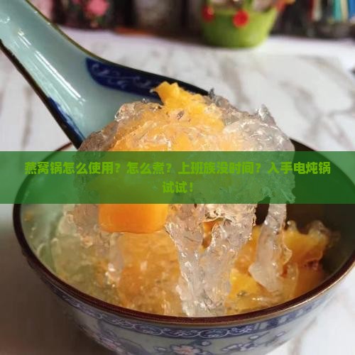 燕窝锅怎么使用怎么煮
