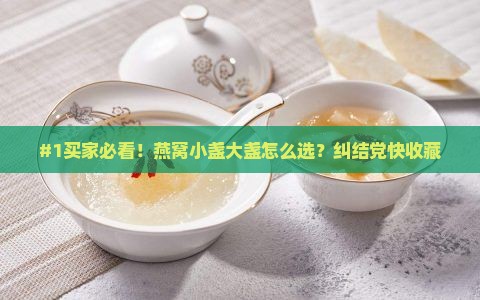 燕窝小盏和大盏怎么选购