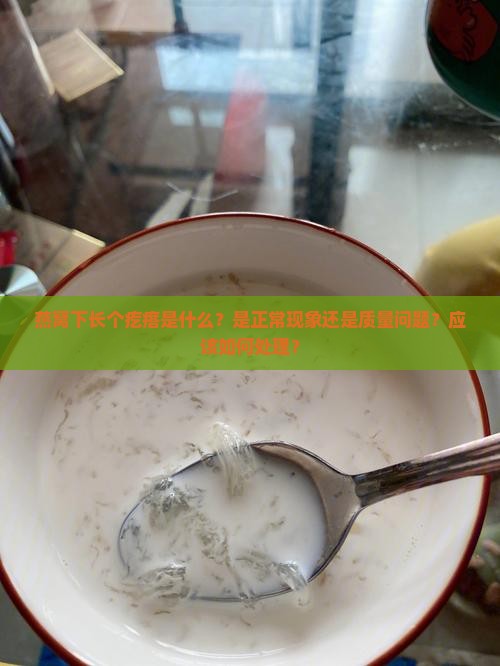 燕窝下长个疙瘩是什么