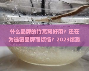 什么品牌的竹燕窝好用 什么品牌的竹燕窝好用