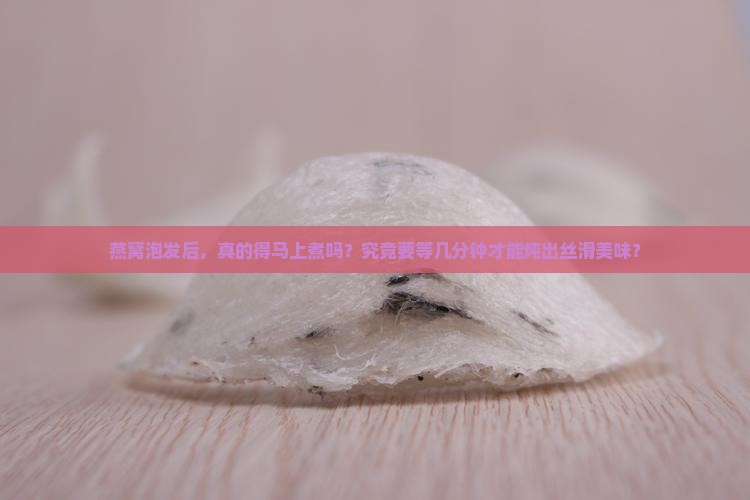燕窝泡发后，真的得马上煮吗？究竟要等几分钟才能炖出丝滑美味？