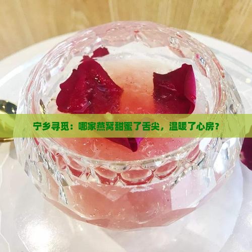 宁乡寻觅：哪家燕窝甜蜜了舌尖，温暖了心房？