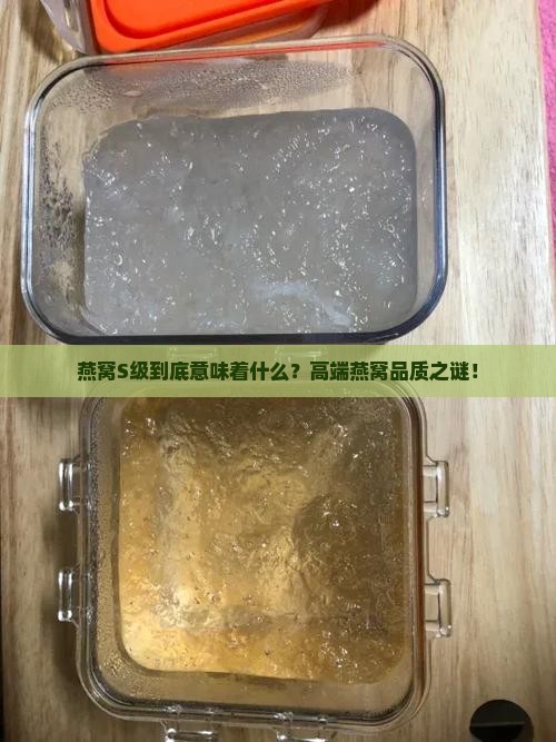 燕窝S级到底意味着什么？高端燕窝品质之谜！
