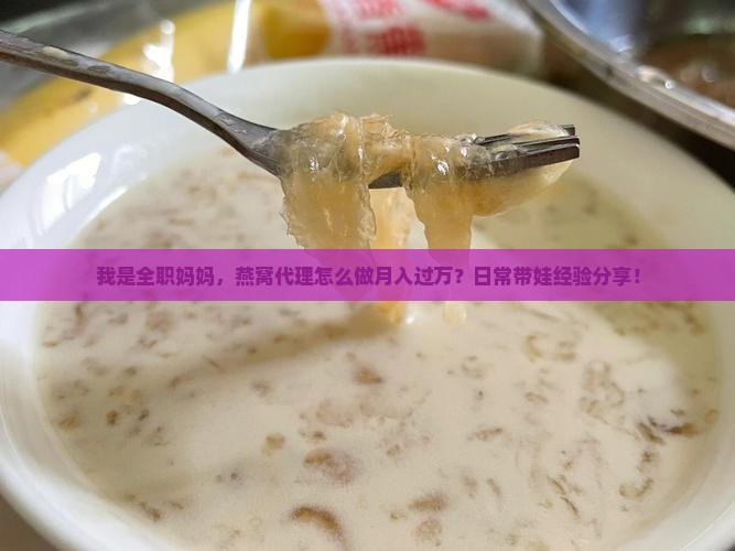 我是全职妈妈，燕窝代理怎么做月入过万？日常带娃经验分享！