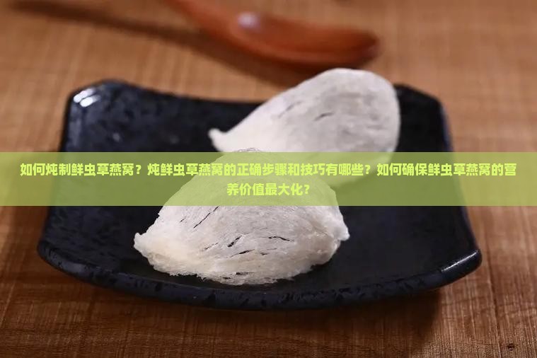 如何炖制鲜虫草燕窝？炖鲜虫草燕窝的正确步骤和技巧有哪些？如何确保鲜虫草燕窝的营养价值最大化？