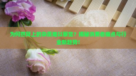 燕窝上的毛怎么看不到呢