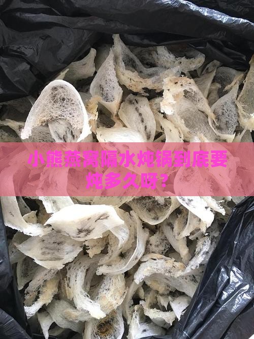 小熊燕窝隔水炖锅多久