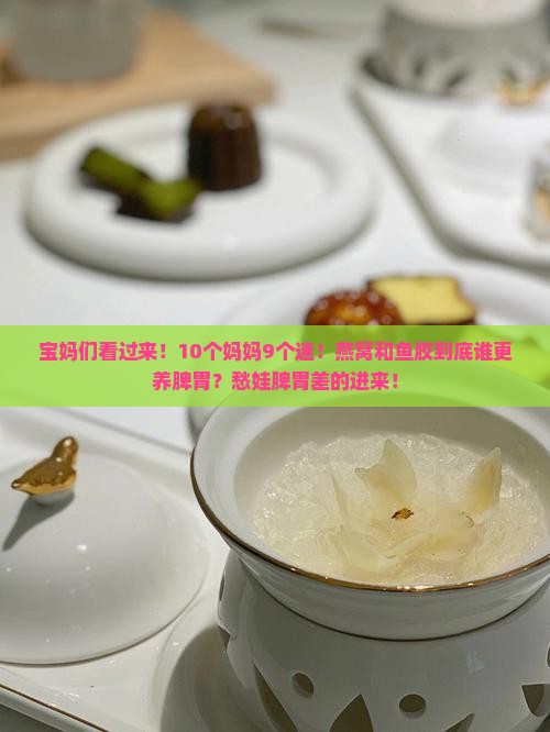 燕窝和鱼胶哪个养脾胃