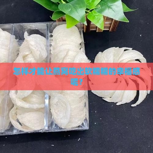 燕窝怎么才能软糯点呢