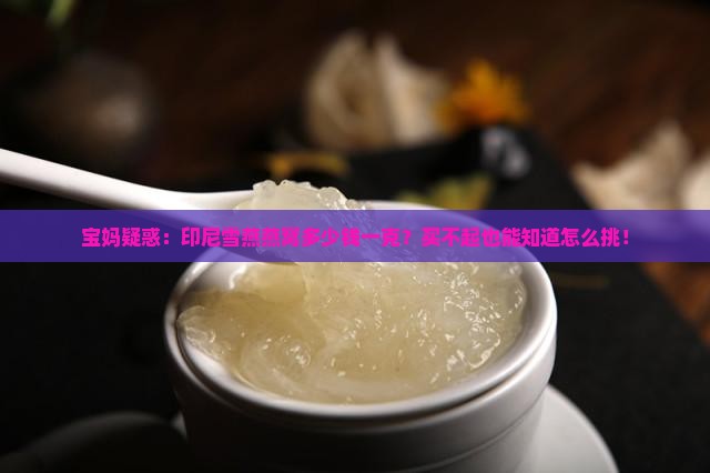 印尼雪燕燕窝多少钱一克