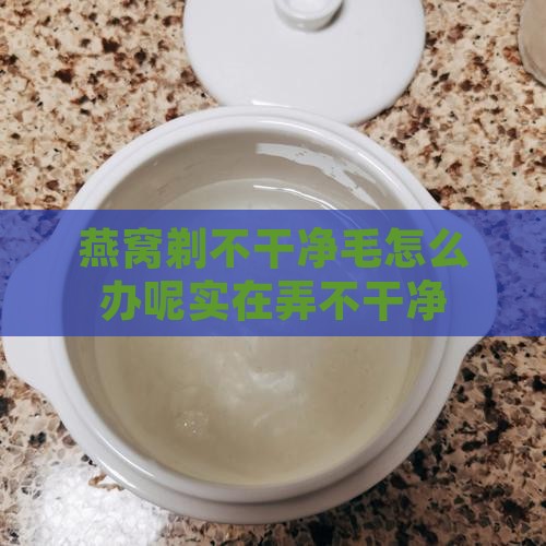燕窝剃不干净毛怎么办