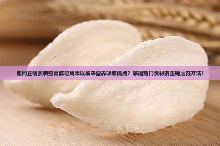 燕窝碎皂角米怎么煮的