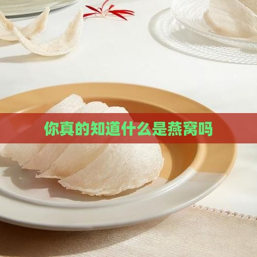 你真的知道什么是燕窝吗