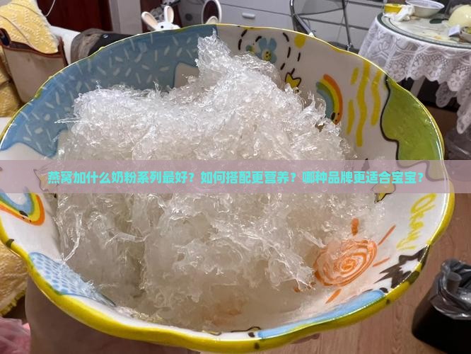 燕窝加什么奶粉系列最好