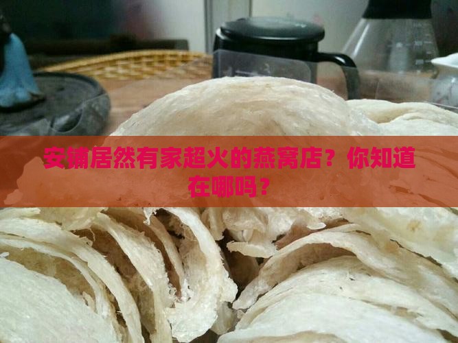 安铺燕窝网红店在哪里啊