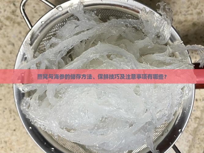 燕窝和海参怎么样收藏