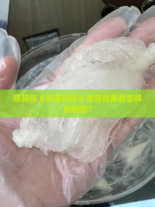 燕窝本草纲目叫什么意思
