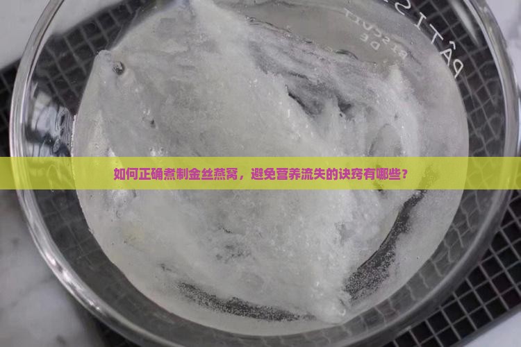怎么煮金丝燕窝窍门儿 怎么煮金丝燕窝窍门儿