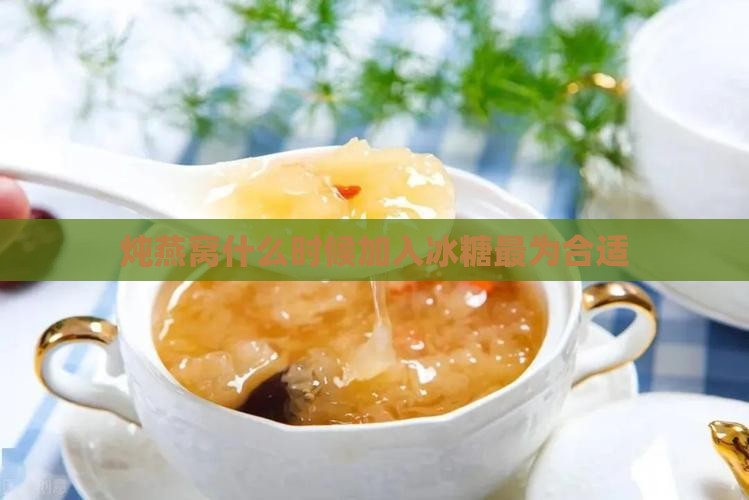 炖燕窝在什么时候放糖好