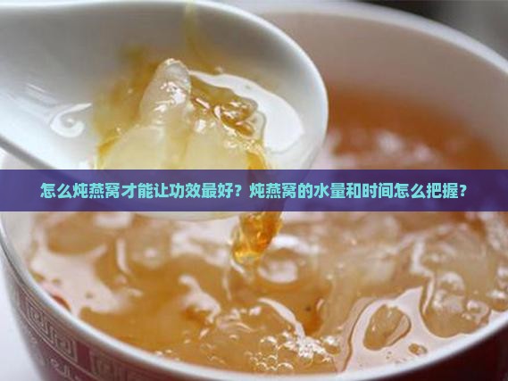 怎么炖燕窝功效最好呢