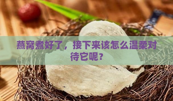 燕窝出锅怎么处理好呢
