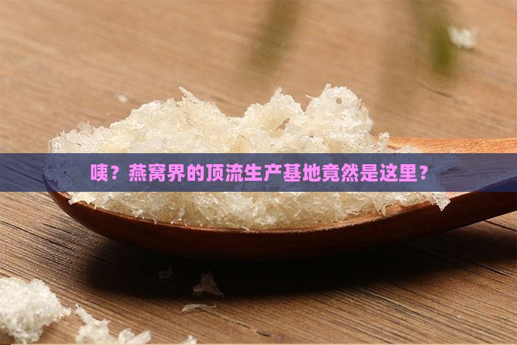 燕窝主要生产基地是哪里