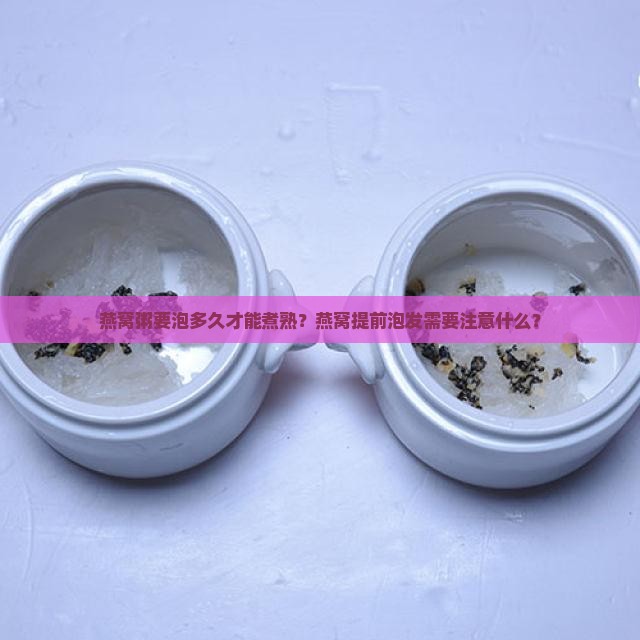 燕窝粥要泡多久才能煮熟