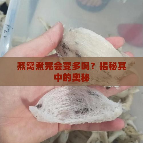燕窝煮完会变多吗为什么