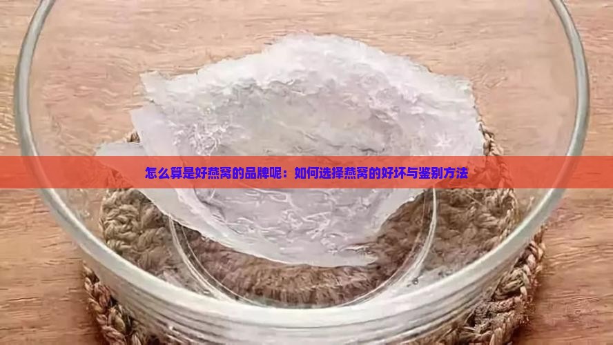怎么算是好燕窝的品牌呢
