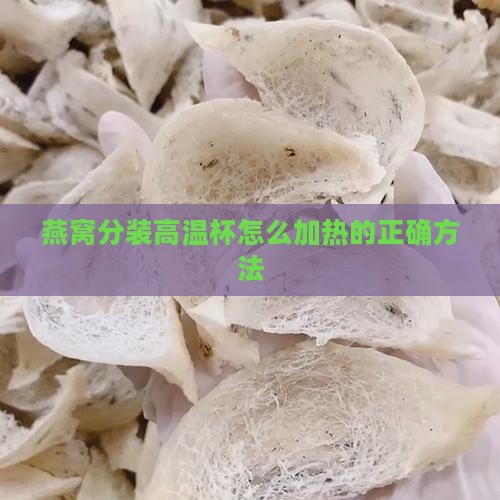 燕窝分装高温杯怎么用的