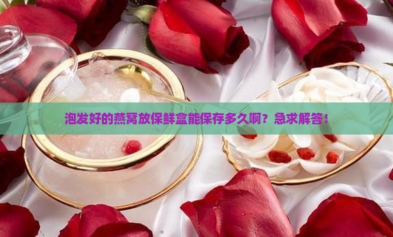 泡发燕窝保鲜盒能放多久