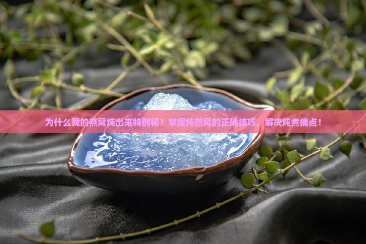 燕窝炖的特别稀怎么办呢 燕窝炖的特别稀怎么办呢