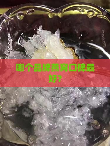 哪个鲜炖燕窝口碑最好