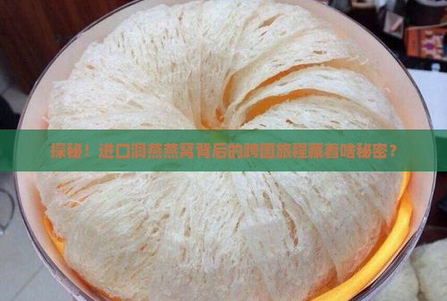 进口的洞燕燕窝怎么来的