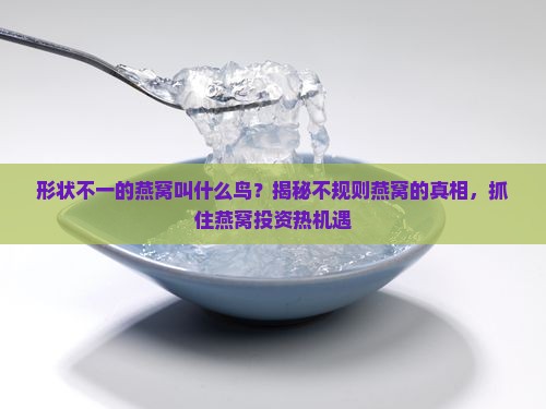 形状不一的燕窝叫什么鸟