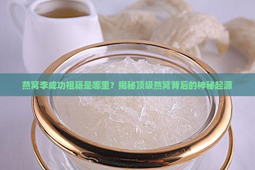燕窝李成功祖籍是哪里