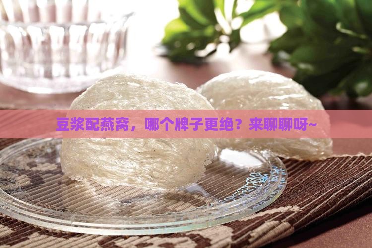 豆浆加燕窝品牌哪个好
