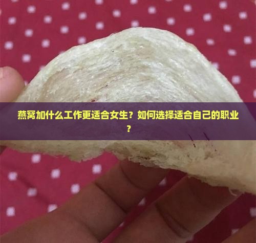 燕窝加什么工作适合女生
