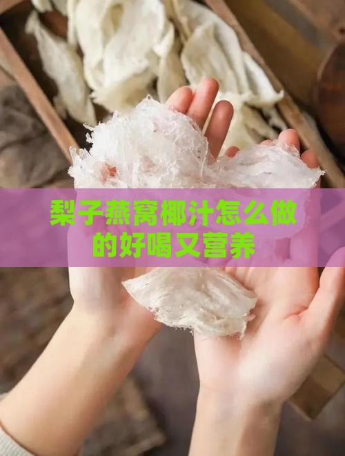 梨子燕窝椰汁怎么做的