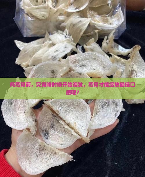 炖燕窝提前多久泡发最好