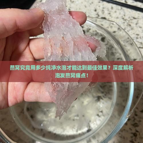 燕窝用多少纯净水泡最好