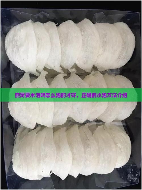 燕窝要水泡吗怎么泡的
