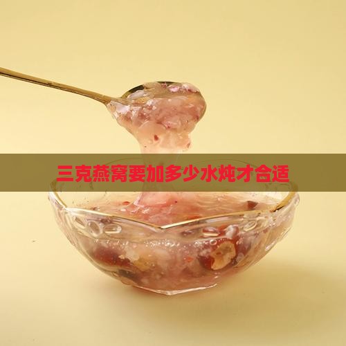 三克燕窝要加多少水炖