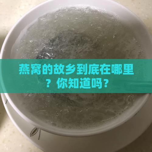 请问燕窝产地是哪个地方
